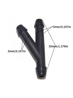 Windshield wiper hose set 2m with 4 connectors - Img 3