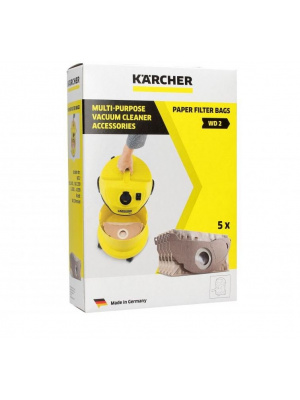 5 db papírzacskóból álló készlet Kärcher porszívóhoz 6.904-322.0 Eredeti - Img 1
