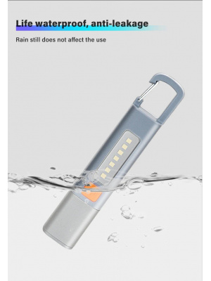 COB LED Work Light, XPE Flashlight with Camping Hook, USB Rechargeable, Zoomable, Waterproof - Img 7