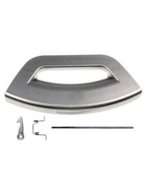 Mâner complet hublou pentru mașină de spălat Hotpoint Ariston, Whirlpool, Indesit, argintiu, cod C00292338, 488000292338, Original