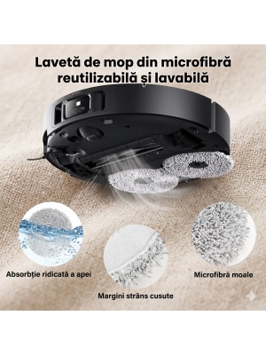 Set 4 lavete de mop Dreame X40 Ultra L20 Ultra X50 Ultra L10s Ultra X30 Pro originale - Img 2