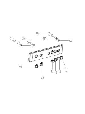 Set butoane aragaz BEKO FSHT62111GX 7738482108
