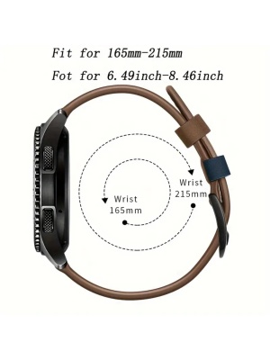 Силиконова каишка за часовник 20 мм за Huawei Watch GT 2 / 3 PRO, Samsung Galaxy Watch 4 5 6 / Active 2 - Img 3