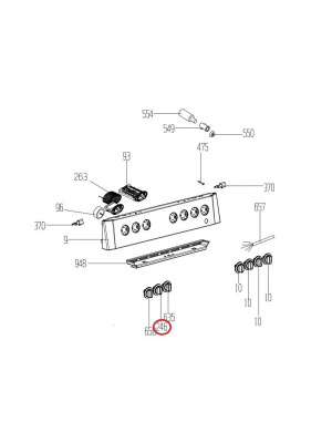 Beko 250316050 оригинално копче за готварска печка - Img 3