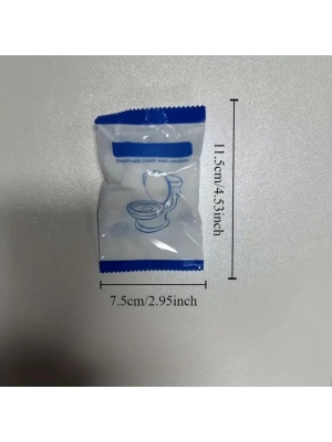 Set de 20 huse pentru scaune de toaletă de unică folosință igienice premium - Img 3