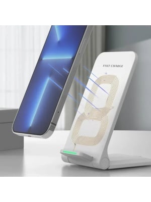 Suport portabil incarcare rapida 30W, Incarcator Wireless pentru orice telefon, Negru - Img 6