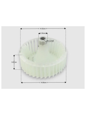 Turbina ventilatore asciugatrice Samsung DC93-00873A Originale - Img 4