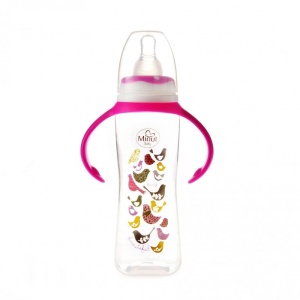 Biberon cu manere si tetina, 250 ml, silicon, 6+, Minut - Img 3