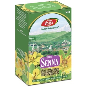 Ceai Senna frunze, D131, 50 g, Fares