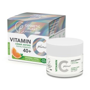 Crema antirid pentru fermitate 40+ Vitamin C Plus cu Vitamina C Tetra, 50 ml, Cosmetic Plant