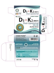 D3 + K2 (MK7) Duo lipozomal, 30 capsule, Cosmo Pharm - Img 3