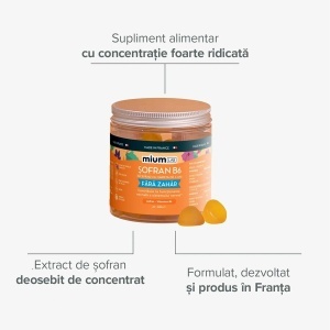 Jeleuri cu Sofran si Vitamina B6, 42 bucati, Mium Lab - Img 3
