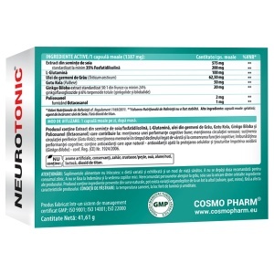 Supliment alimentar NEUROTONIC, Cosmo Pharm, 30 capsule vegetale - Img 2