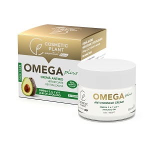 Crema antirid hranitoare si revitalizanta OMEGA Plus cu Omega 3, 6, 7, 9 & ulei de avocado, 50 ml, Cosmetic Plant