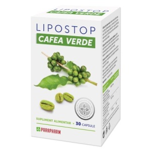 Lipostop Cafea Verde, 30 capsule, Parapharm