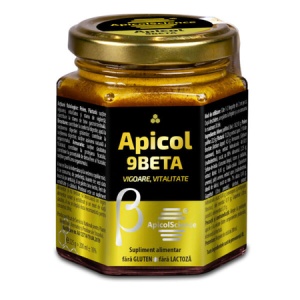 Miere poliflora galbena Apicol 9 Beta, 200 ml, ApicolScience