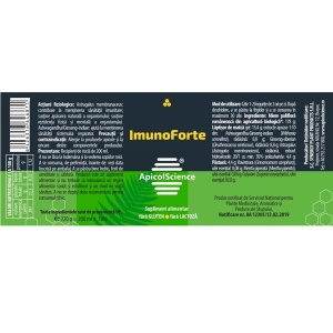 Miere poliflora ImunoForte, 220 g, ApicolScience - Img 2
