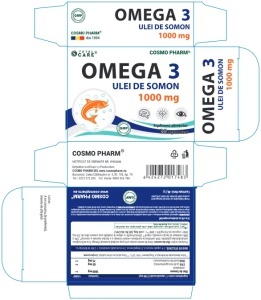 Supliment alimentar OMEGA 3 – Ulei de Somon, Cosmo Pharm, 30 capsule moi - Img 3