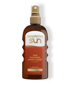 Ulei Bronzant pentru Plajă - Bronz Intens și Hidratare, Gerovital Sun, 150 ml
