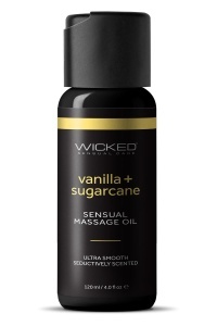 Ulei de masaj senzual cu vanilie și trestie de zahăr, Wicked Sensual Care, 120 ml, Tonga
