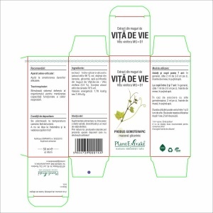Extract din muguri de Vita de Vie, 50 ml, Plant Extrakt - Img 2