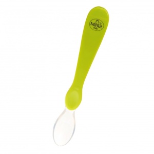 Lingurita cu varf moale, silicon, 4 luni+, 1 buc, Minut Baby - Img 2