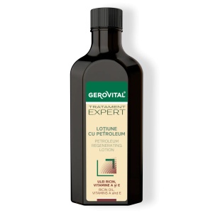 Loțiune Regeneranta cu Petroleum pentru par degradat și subțtire, 100 ml, Gerovital