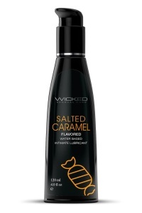 Lubrifiant aromat cu caramel sărat Aqua, Wicked Sensual Care, 120 ml, Tonga