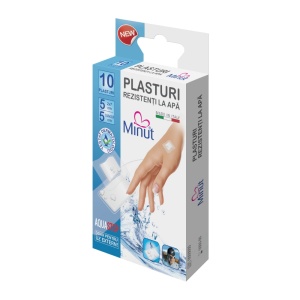 Plasturi rezistenti la apa 10 buc, Minut
