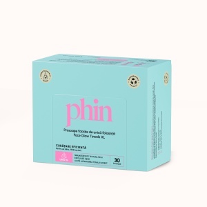 Prosoape faciale de unica folosinta Glow Towels, XL, 30 bucati, Phin