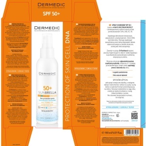 Spray cu protectie solara SPF 50+ pentru adulti Sunbrella, 150 ml, Dermedic
