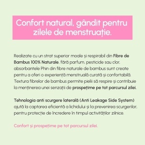 Absorbante de zi din bambus natural, 10 bucati, Phin - Img 4