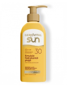 Emulsie Hidratantă Plajă SPF30 – Hidratare și Protecție Solară Ridicată, Gerovital Sun, 200 ml