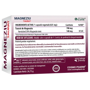 Magneziu Taurat, 30 capsule, Cosmo Pharm - Img 2