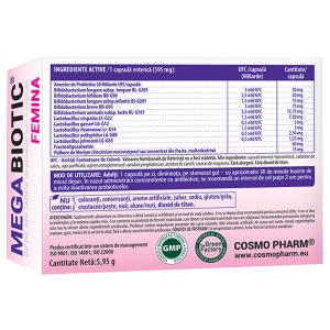 Megabiotic Femina, 10 capsule, Cosmo Pharm - Img 3