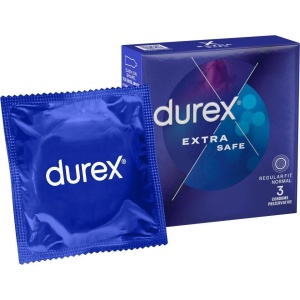 Prezervative Extra Safe, 3 bucati, Durex