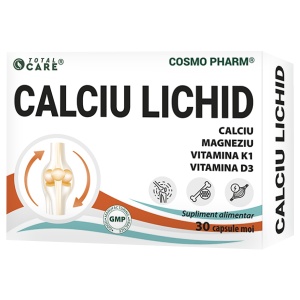 Supliment alimentar CALCIU LICHID, Cosmo Pharm, 30 capsule moi