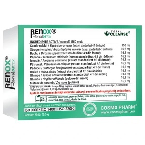 Supliment alimentar Renox® Renal Detox . Detoxifiant, Diuretic, Cosmo Pharm, 30 capsule - Img 2