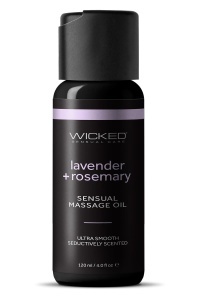 Ulei de masaj senzual cu lavandă și rozmarin, Wicked Sensual Care, 120 ml, Tonga