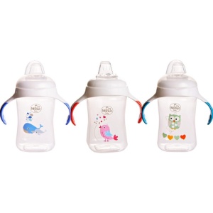 Cana cu manere cioc silicon 6luni+, 300ml, 1buc, Minut