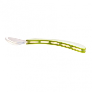 Lingurita cu varf moale, silicon, 4 luni+, 1 buc, Minut Baby - Img 3