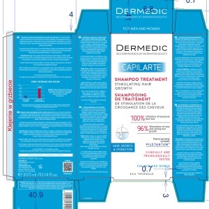 Sampon tratament pentru stimularea cresterii parului Capilarte, 300 ml, Dermedic - Img 2