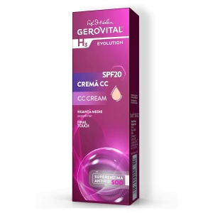 Crema CC SPF 20 Nuanta Medie Final Touch, 30 ml, Gerovital - Img 2