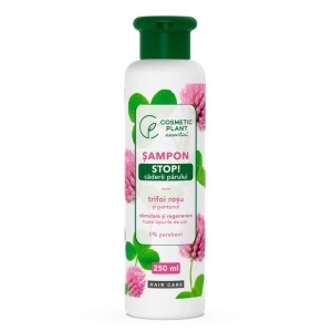 Sampon STOP! caderii parului cu trifoi roşu şi pantenol, 250ml, Cosmetic Plant