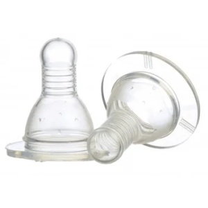 Set 2 tetine silicon 0+ Baby, 2 bucati, Minut