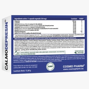 Supliment alimentar CALMO DEPRESIN, Cosmo Pharm, 30 capsule vegetale - Img 2