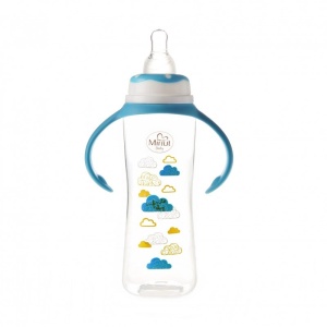 Biberon cu manere si tetina, 250 ml, silicon, 6+, Minut - Img 2