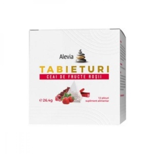 Ceai de fructe rosii Tabieturi , 12 plicuri, Alevia