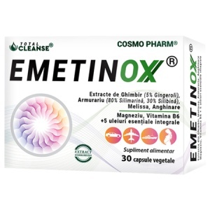 Emetinox, 30 capsule vegetale, Cosmo Pharm