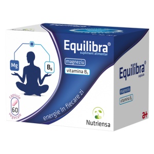 Equilibra Magneziu + vitamina B6, 60 capsule, Antibiotice SA